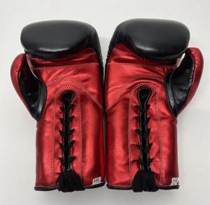 Gants de boxe personnalisables No Boxing No Life - Cuir de vachette de haute qualité, rembourrage épais à 4 couches, fermeture à lacets pour les arts martiaux - Product Image 4