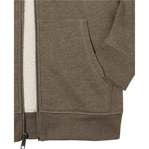 2025 personnalisé imprimé brodé noir fermeture éclair sweats à capuche hommes hiver lourd coton fermeture éclair bases à capuche - Product Image 6