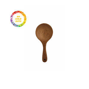 Cuillère en bois d'acacia durable pour la cuisine, ustensiles naturels et durables, légère et écologique - Product Image 3