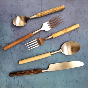 Hôtel restaurant ensemble de couverts en acier inoxydable dîner couteau cuillère fourchette maison cuisine restaurant vaisselle mariage événement décor 2024 - Product Image 6