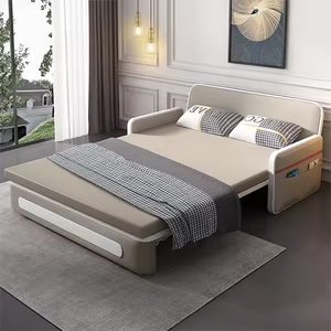 Canapé-lit moderne multifonctionnel avec rangement escamotable, idéal pour chambre simple/double, salle de bain, salon, bureau à domicile - Product Image 4