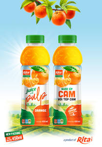 Entreprises de fabrication Vietnam 450 bouteilles pour animaux de compagnie, jus d'orange frais, boissons non alcoolisées, vente en gros - Product Image 2