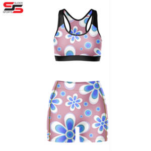 Sujetador deportivo de alta calidad con diseño personalizado y estampado por sublimación para mujer - Product Image 5