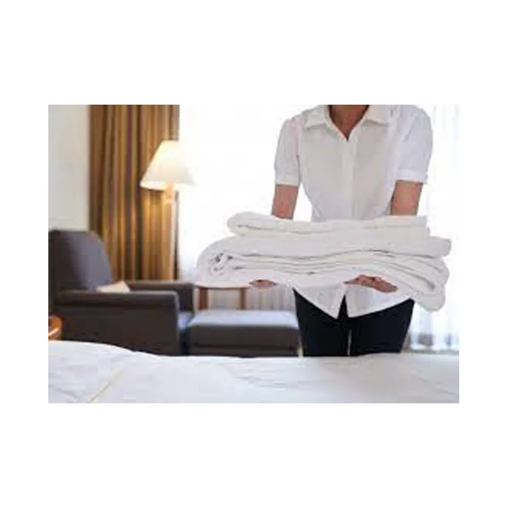 Venta caliente personal de limpieza poliéster algodón Unisex trabajo uniforme Hotel limpieza uniforme
