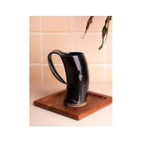 Mug en corne de buffle, mug à bière en corne de bœuf écologique, mug en corne personnalisé - Product Image 4