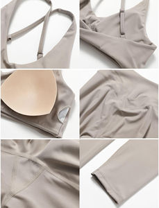 Conjunto de Yoga Casual de Invierno de 2 Piezas Personalizable al por Mayor para Mujer, Ropa Deportiva de Alta Calidad en Spandex/Algodón, Diseño Sólido - Product Image 5