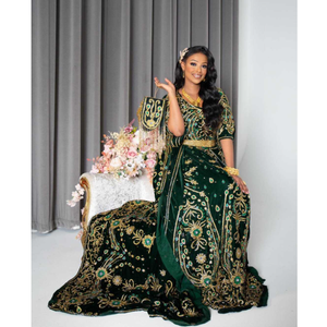 Premium somalí nupcial Dirac lujo Slim Fit silueta fluida encaje bordado impreso algodón poliéster bodas africanas étnicas - Product Image 4