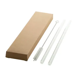 Ensemble de pailles en verre GlasSip écologiques, accessoires de boisson haut de gamme - Product Image 4
