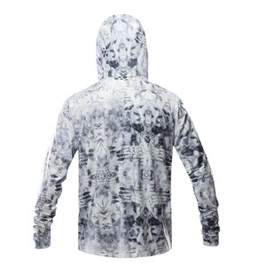 Custom Men UPF 50 UV Sun Protection Hooded Fishing Jersey Clothing Long Sleeve Sublimation Fishing Hoodie With low price Shirts - Product Image 4