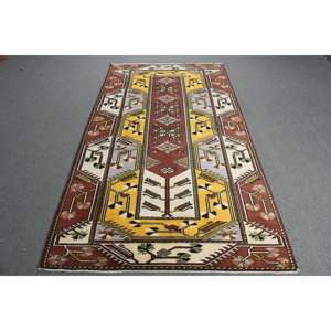 พรมวินเทจ ขนาด 4.1x7.6 ฟุต พรมลายดอกไม้สีน้ำตาล - Product Image 1