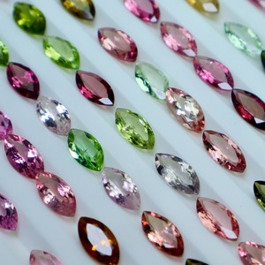 พลอยทัวร์มาลีนธรรมชาติขนาด5x10มม. อัญมณีกึ่งมีค่าสำหรับทำเครื่องประดับ - Product Image 1