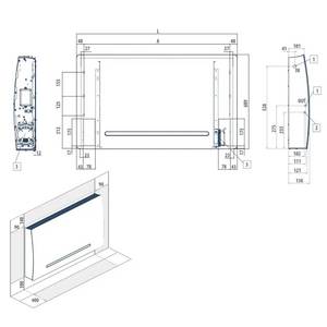 Unidad de Ventilador de Pared Galletti Art-U 40 BLANCA de 3.21 kw - Product Image 3