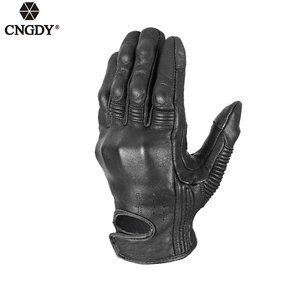 Guantes de Motociclismo Personalizados, Transpirables, con Pantalla Táctil, Unisex, de Cuero Premium, con Cierre de Cordón, Dedos Completos para Moto - Product Image 5