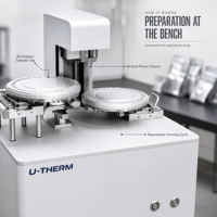 Machine d'encapsulation automatique de capsules en étain pour l'analyse élémentaire du carbone, de l'hydrogène et de l'azote, unité de préparation d'échantillons de laboratoire