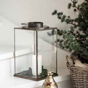 ที่ใส่เทียนไม้โคมไฟโลหะทองเหลืองโบราณที่ทำด้วยมือของตกแต่งบ้านคริสต์มาสงานแต่งงานโอกาสพิเศษ - Product Image 5