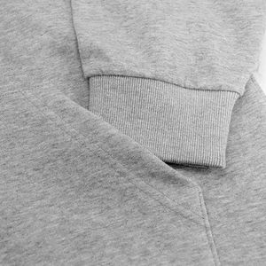 Sudadera con Capucha para Mujer, Talla Grande, Color Gris Jaspeado, Material de Felpa con Cierre, Manga Larga, Transpirable, para Invierno, Estilo Pakistaní - Product Image 5