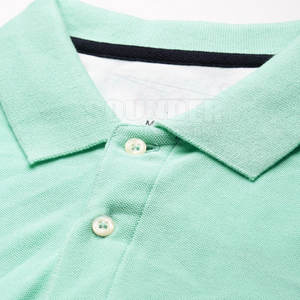 Logotipo personalizado de algodón transpirable para hombres para camisetas de polo Tallas grandes Casual Diseño de patrón sólido Elegante Tallas grandes para hombres para Polo - Product Image 6