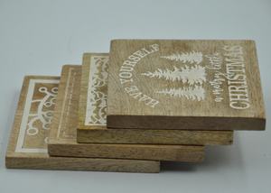 Sous-verres en bois de marbre de haute qualité sous-verres en marbre et en bois gravés personnalisés sous-verres en marbre en bois pour boissons - Product Image 6