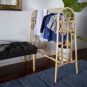 Rattan Clothing Rack Baby <b>Clothes</b> <b>Rails</b> Handmade Wicker Rack <b>for</b> Boutique Home Kids Room Decor - Product Image 6