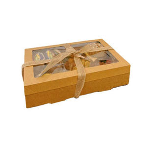 Plateau de vitrage personnalisé de haute qualité Singapour Top gaufrage OEM stratification mate emballage alimentaire en papier d'art recyclé - Product Image 4