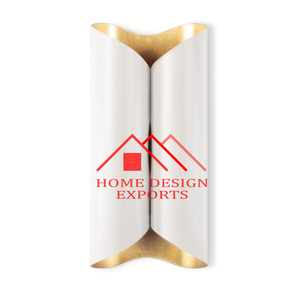 Aplique de Pared de Metal con Acabado Dorado en el Interior y Blanco en el Exterior para Dormitorio, Diseño Moderno, Gran Venta - Product Image 1