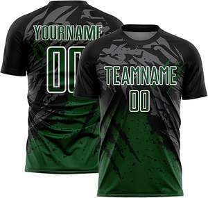 ชุดฟุตบอล เสื้อฟุตบอลพิมพ์ลายเอง เสื้อฟุตบอลแขนสั้นผู้ชาย ชุดเสื้อฟุตบอลระบายอากาศ - Product Image 2