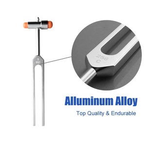 256Hz Cuerpo Relajación muscular Tuning Fork Percusor neurológico Buck Nerve Reflex Percussor Masajeador Martillo Sonido Terapia Set - Product Image 5