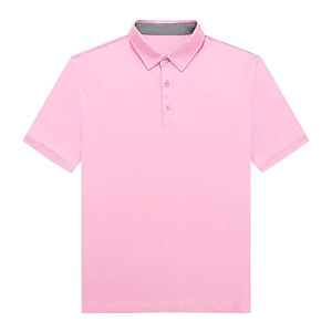 Polos de venta al por mayor para hombre bordado logotipo personalizado manga corta Slim Fit rayas lisas estilo clásico mejor ajuste - Product Image 3