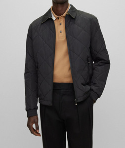 Chaqueta Acolchada Ligera con Capucha y Cierre de Cremallera en el Cuello, Estilo Urbano para Invierno, Resistente al Viento, para Hombre y Mujer - Product Image 1