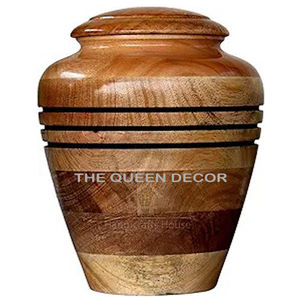 Meilleures ventes Urnes funéraires en bois naturel de haute qualité pour adultes Urnes commémoratives en bois pour cendres - Product Image 6