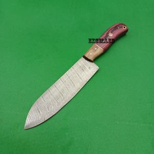 มีดเชฟเหล็กดามัสกัสสไตล์ญี่ปุ่นมีดทำครัวมืออาชีพคมมีดด้ามไม้ pakka - Product Image 4