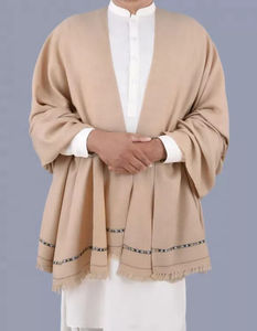 Chales Largos de Lana de Cachemira 100% para Hombre, Tejido Suave de Alta Calidad, Teñido Liso, Chal de Lana de Invierno, Cálido y Largo, Los Mejores Chales - Product Image 2