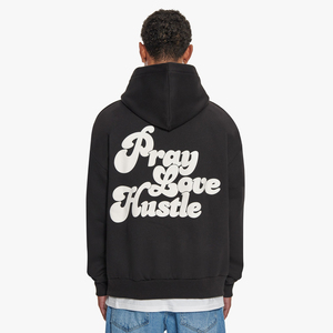 เสื้อฮู้ดโอเวอร์ไซส์พิมพ์ลายหนาพิเศษสำหรับฤดูหนาว สไตล์สตรีทแวร์ ลายกราฟิก ผลิตตามสั่ง ผ้าฝ้าย 100% กันน้ำ กันลม สำหรับผู้ชาย - Product Image 3