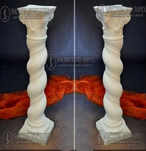 Pedestal de área de bienvenida para bodas, decoración elegante, plástico reforzado con fibra, marca Shobha Jain Impex - Product Image 4