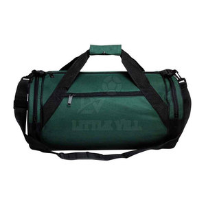 Bolsa de gimnasio de gran capacidad unisex, forro de poliéster impermeable, cierre de cremallera negra, logotipo personalizado, deportes al aire libre, viajes, hombres y mujeres - Product Image 1