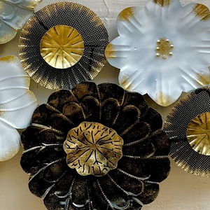 Decoración colgante de pared de Metal de diseñador Floral de fábrica directa para pasillo, decoración de interiores más vendida, acentos de Arte de pared para sala de estar - Product Image 3