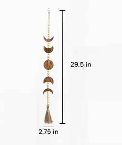 Luxury Handmade Wooden Wall Hanging with <b>Macrame</b> Fine Knotting, Soft Textured Decorative <b>Art</b> for Elegant and Stylish Home - Product Image 4