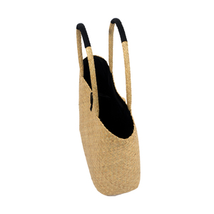 Bolsas de playa de algas marinas de estilo vintage con patrón de algodón a rayas hecho en Vietnam y forro con dos asas para ir de compras - Product Image 2