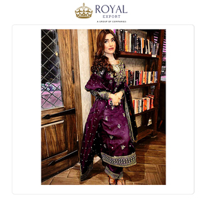 Largement vendu qualité exceptionnelle nouveau concepteur traditionnel en organza lourd avec broderie travail Salwar costume pour les femmes - Product Image 4