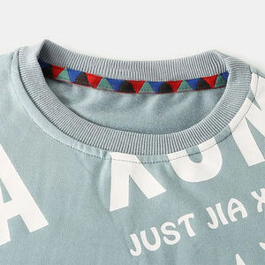 Personnalisé 350 Grammes Coton Terry boucle sweat-shirt broderie Goutte D'épaule Plus La Taille Brodé O cou Sweats à capuche surdimensionnés - Product Image 3