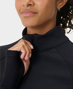 Veste de yoga sans couture pour femme, respirante, à séchage rapide, extensible dans les quatre sens, écologique et recyclable, coupe ajustée sur le devant - Product Image 4
