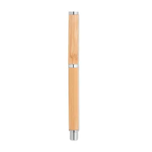 Stylo gel en bambou durable Cairo pour merchandising promotionnel - Product Image 5