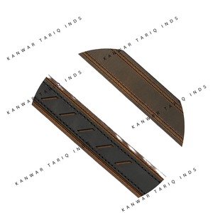 Ceinture en cuir véritable pour hommes en cuir véritable à double couche en cuir de vachette classique noir en laiton massif Boucles de designer de qualité du fabricant - Product Image 4