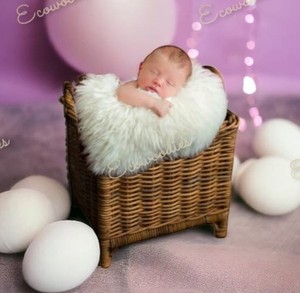 Cesta de bebé de fotografía recién nacido tejida a mano de alta calidad, bastón infantil, Digital sesión de fotos, cama, dormitorio, cumpleaños, bebé durmiendo - Product Image 3