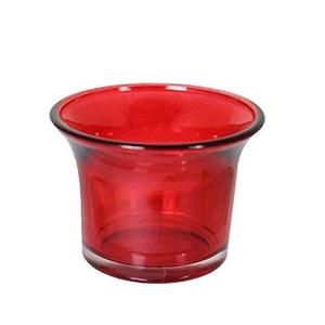 Porte-bougies en verre écologiques faits à la main et bougies votives - Décoration de Noël pour la maison et idées cadeaux - Rouge - Product Image 2