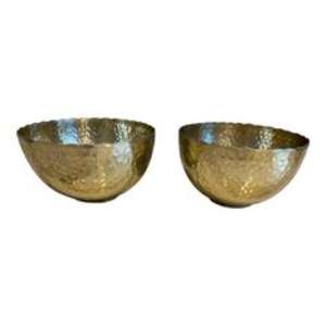 Cuenco de servicio de latón de inspiración antigua para comidas formales y uso diario con detalles únicos y alta durabilidad - Product Image 2