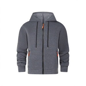 Sudaderas con Capucha y Cremallera Personalizadas de Alta Calidad OEM, 100% Algodón, con Logotipo en Color Personalizado, Unisex, para Hombre - Product Image 2