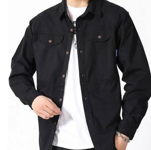 Blusa informal de manga larga estilo Hong Kong para hombre, chaqueta de popelina, camisas transpirables y cómodas versátiles de primavera - Product Image 6
