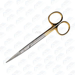 Ciseaux chirurgicaux émoussés médicaux incurvés en or rose de 14cm Instrument de pansement chirurgical pour ophtalmique et neurochirurgie - Product Image 5