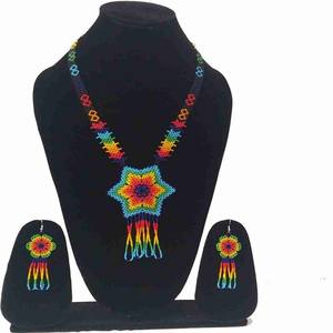 Conjuntos de collares de diseñador con cuentas estampadas de bolas multicolores, collares de verano hechos a mano para mujeres y niñas, ropa para fiesta de boda - Product Image 3